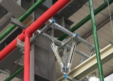 东湖该抗震支架的整体式支吊架结构协调性好